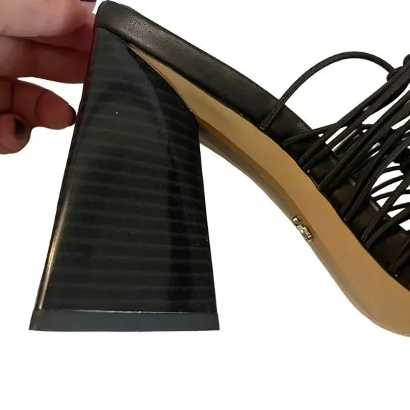 Sam Edelman Black Laurette Block Heel Mules - Picture 7 of 10